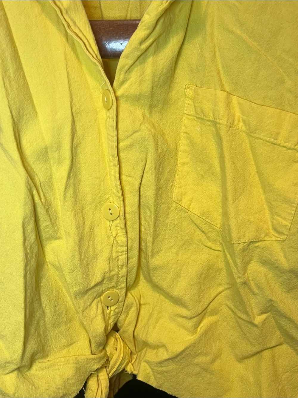 Yellow button up - Picture 2 of 5